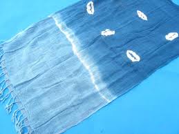 bleu Foulards Coton