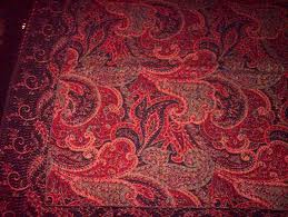 vermelho Paisley Xales